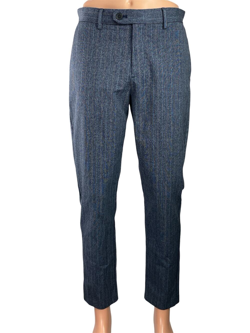 Banana Republic Men's Navy Blue Slim Tapered Leg Trousers Ankle Pants Size 30x32